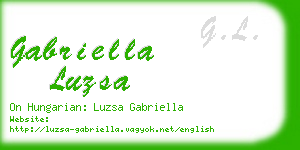 gabriella luzsa business card